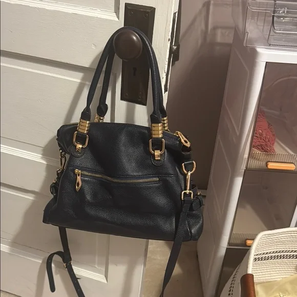 Black Leather Handbag - Picture 1 of 6
